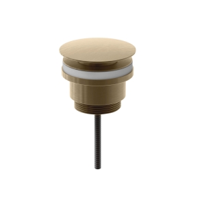 Duchy Choice Universal Slotted or Unslotted Basin Waste - Brushed Brass | Product Image