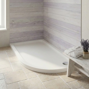 Duchy Carn Stone Resin Offset Quadrant Shower Tray 1000mm x 800mm Right Handed | Product Image