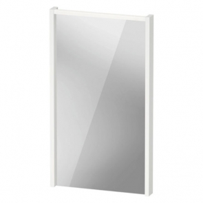 Duravit D-Code LED Bathroom Mirror 700mm H x 400mm W - Matt White | Product Image