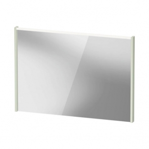 Duravit D-Code LED Bathroom Mirror 700mm H x 1000mm W - Matt White | Product Image