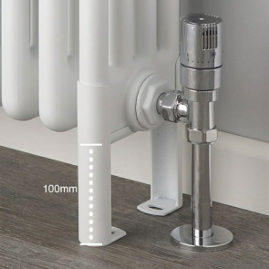 EcoRad Legacy White 4-Column Radiator Slip-On Feet Set (x4) | Product Image