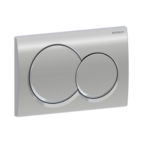 Geberit Alpha01 Round Flush Plate for Dual Flush - Gloss Chrome Plated | Product Image