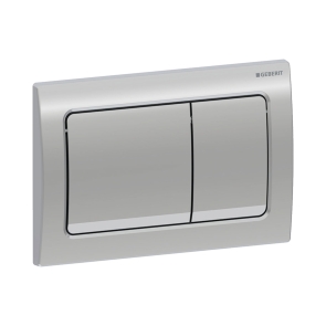 Geberit Alpha01 Square Flush Plate for Dual Flush - Gloss Chrome Plated | Product Image