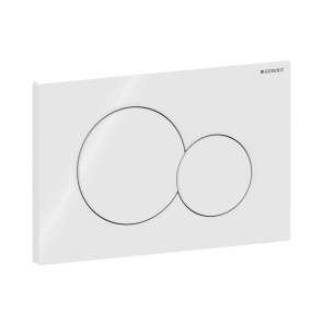 Geberit Sigma01 Dual Flush Plate - Gloss White | Product Image