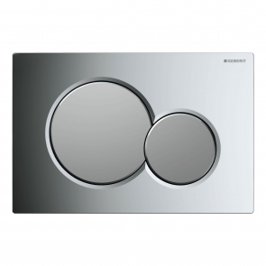 Geberit Sigma01 Dual Flush Plate - Gloss/Matt Chrome