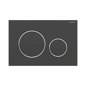 Geberit Sigma20 Dual Flush Plate - Matt Black
