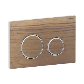 Geberit Sigma21 Dual Flush Plate - Black Walnut | Product Image