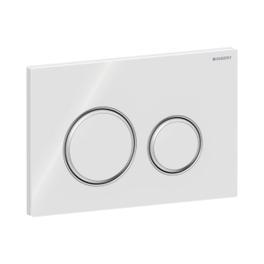 Geberit Sigma21 Dual Flush Plate - Gloss White | Product Image