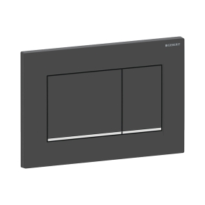 Geberit Sigma30 Dual Flush Plate - Matt Black | Product Image