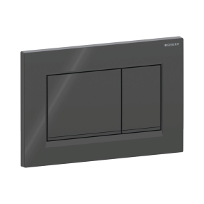 Geberit Sigma30 Dual Flush Plate - Black | Product Image