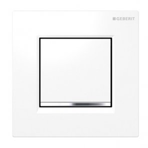 Geberit Type30 Urinal Flush Pneumatic - White/Chrome