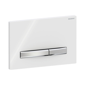Geberit Sigma50 Dual Flush Plate - White | Product Image