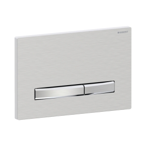 Geberit Sigma50 Dual Flush Plate - Brushed Chrome | Product Image