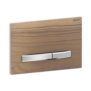 Geberit Sigma50 Dual Flushplate - Black Walnut | Product Image