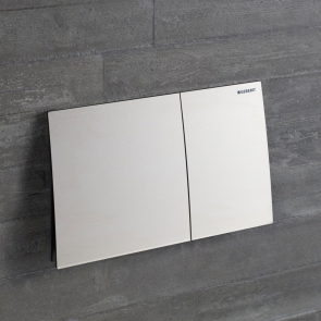 Geberit Sigma70 Dual Flush Plate - Brushed Stainless Steel | Product Image