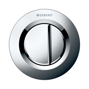 Geberit Type 01 Dual Flush Plate Button for 120mm and 150mm Concealed Cistern - Gloss Chrome | Product Image