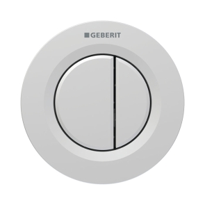 Geberit Type 01 Dual Flush Plate Button for 120mm and 150mm Concealed Cistern - Matt Chrome | Product Image