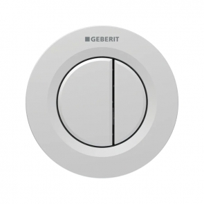 Geberit Type 01 Dual Flush Plate Button for 120mm and 150mm Concealed Cistern - Matt Chrome