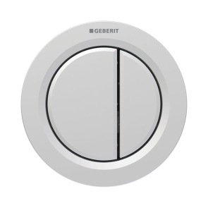 Geberit Type 01 Pneumatic Dual Flush Plate Button for Concealed Cistern - Matt Chrome | Product Image