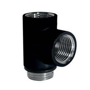 Heatwave Dual Fuel T-Piece 15mm - Black