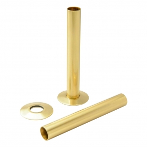 Heatwave 130mm Decorative Pipe Sleeve Kit Polished Brass | Product Image
