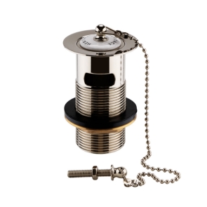 Heritage Basin Waste with Porcelain Plug Vintage Gold - Slotted | Product Image