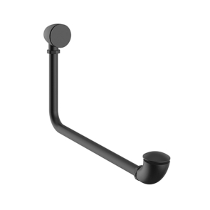 Heritage Exposed Bath Waste and Overflow Kit - Matt Black | Product Image