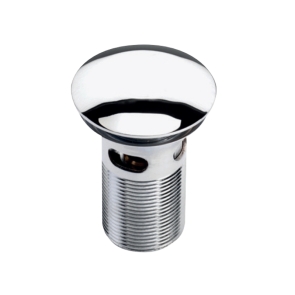 Heritage Push Button Slotted Basin Waste - Chrome | Product Image