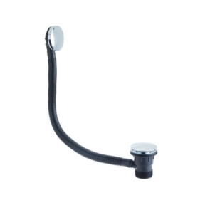 Heritage Bath Push Button Waste & Overflow Cover - Chrome | Product Image