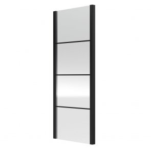 Hudson Reed Apex Black Framed Side Panel 800mm Wide - 8mm Glass