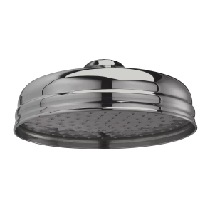 Hudson Reed Apron Fixed Shower Head 200mm Diameter - Brushed Pewter | Product Image