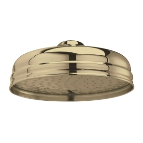 Hudson Reed Apron Fixed Shower Head 200mm Diameter - Brushed Brass | Product Image