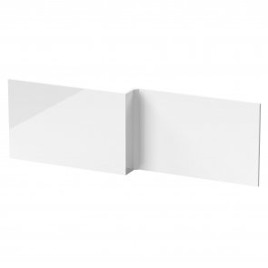 Hudson Reed MDF L-Shaped Front Bath Panel 540mm H x 1700mm W - Gloss White