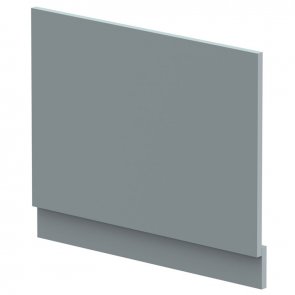 Hudson Reed MFC Straight Bath End Panel and Plinth 560mm H x 700mm W - Coastal Grey