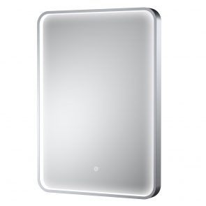Hudson Reed Pictor Chrome Inset Framed LED Touch Sensor Bathroom Mirror 700mm H x 500mm W | Product Image