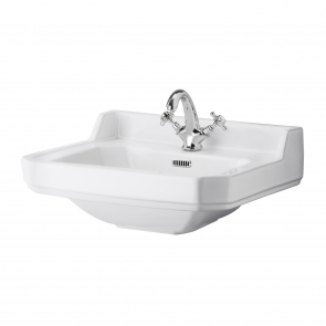 Hudson Reed Richmond Traditional Basin 560mm Wide - White 1 Tap Hole