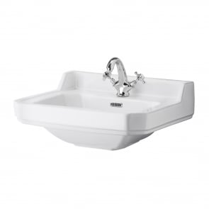 Hudson Reed Richmond Traditional Basin 500mm Wide - White 1 Tap Hole