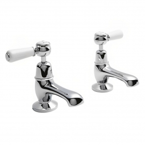 Hudson Reed Topaz Lever Basin Taps Pair - Chrome
