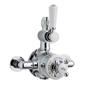Hudson Reed Topaz Twin Exposed Shower Valve Dual Handle - Chrome | Product Image