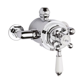 Hudson Reed Topaz Exposed Shower Valve Dual Handle - Chrome | Product Image
