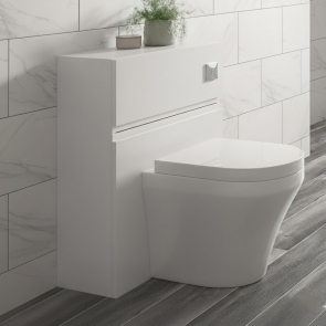 Hudson Reed Urban Back to Wall WC Toilet Unit 500mm Wide - Satin White