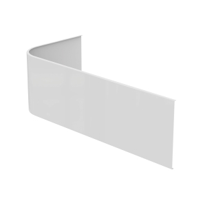 Ideal Standard Concept Asymmetric Front Bath Panel 510mm H x 1700mm W - White | Product Image