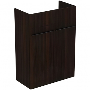 Ideal Standard I.Life A Semi-Countertop 2 Doors Vanity Unit 600mm Wide - Coffee Oak