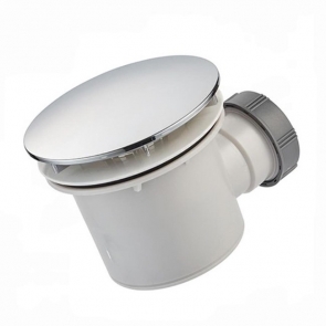 Ideal Standard Idealite Shower Tray Waste 90mm - White/Chrome