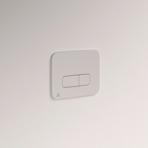 Ideal Standard Oleas M3 Mechanical Dual Flushplate - White | Product Image