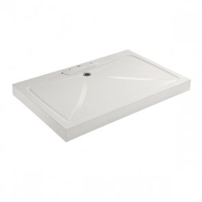 Impey Mendip Rectangular Shower Tray with Waste 1250mm x 710mm White