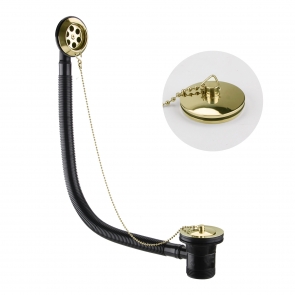 JTP Grosvenor Bath Waste - Polished Gold