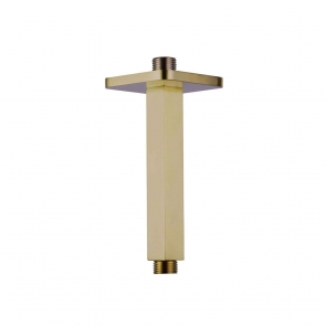 JTP HIX Ceiling Mounted Shower Arm 150mm Length - Brushed Brass