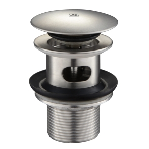 JTP Inox Click Clack Basin Waste Stainless Steel - Slotted | Product Image