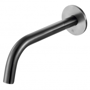 JTP Vos Wall Mounted Bath / Basin Spout 250mm - Brushed Black